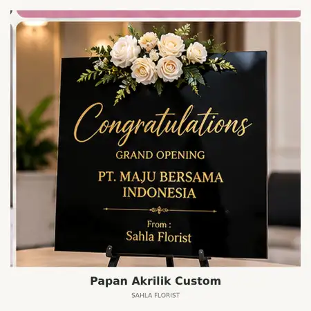 Papan Bunga Akrilik Pakuwon Mall Jogja